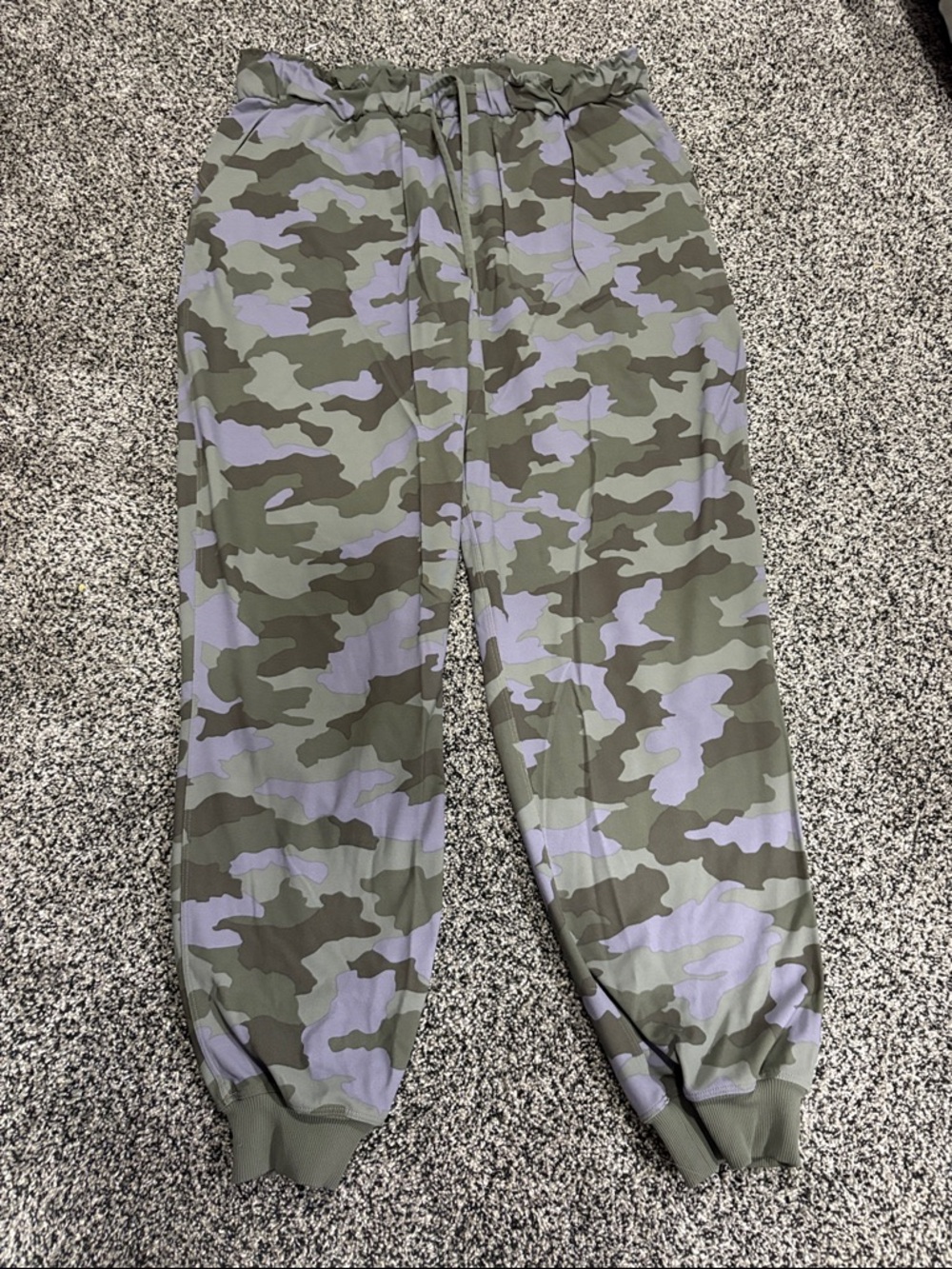lululemon athletica Olive & Lavender Camo Stretch High Rise Joggers